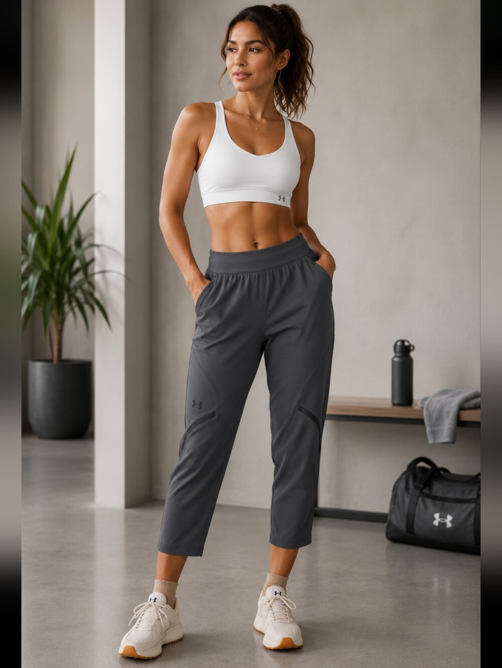 UNDER ARMOUR UNSTOPPABLE CROP PANTS - Size XL